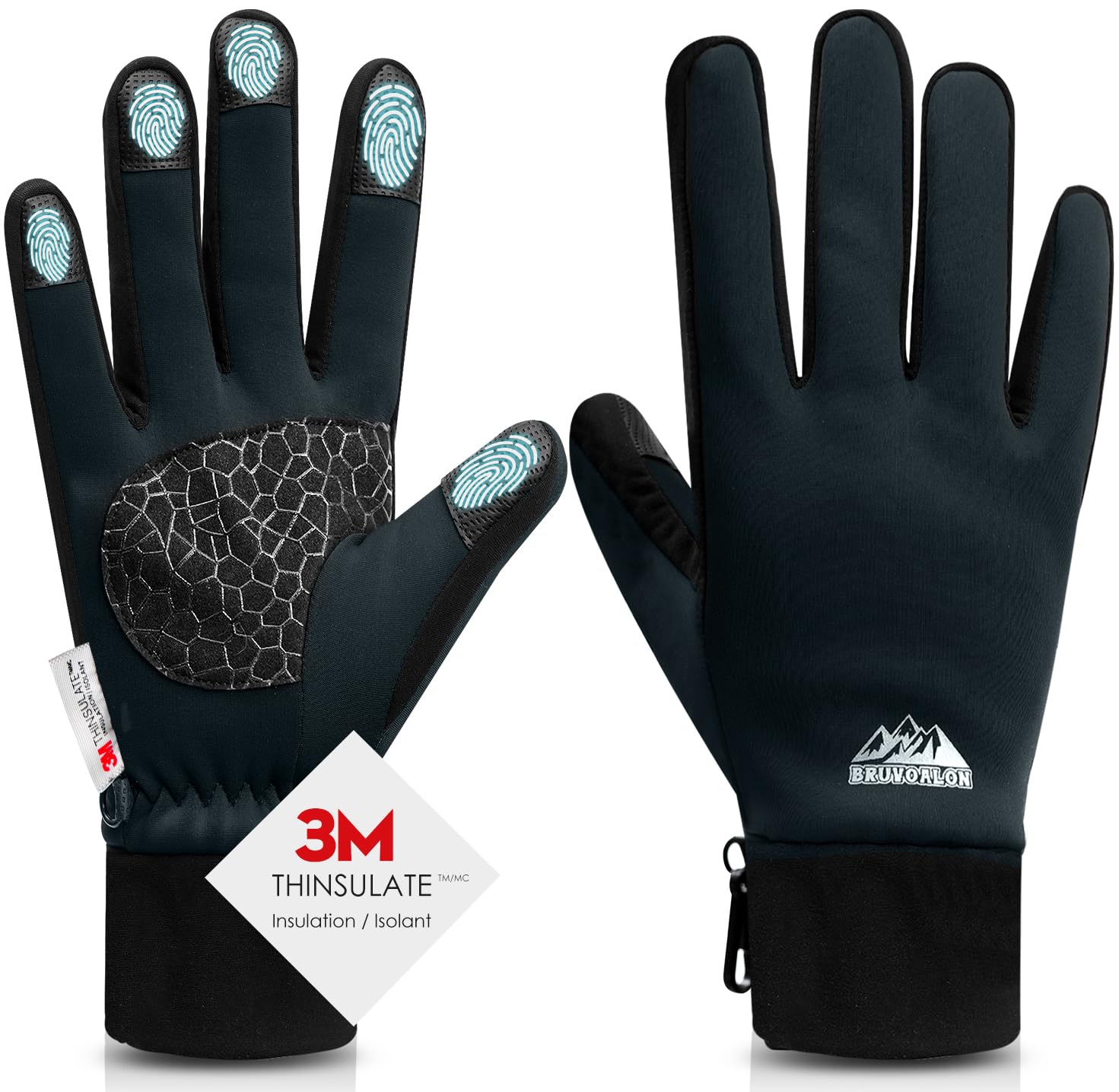 Winter Gloves — Deep Blue