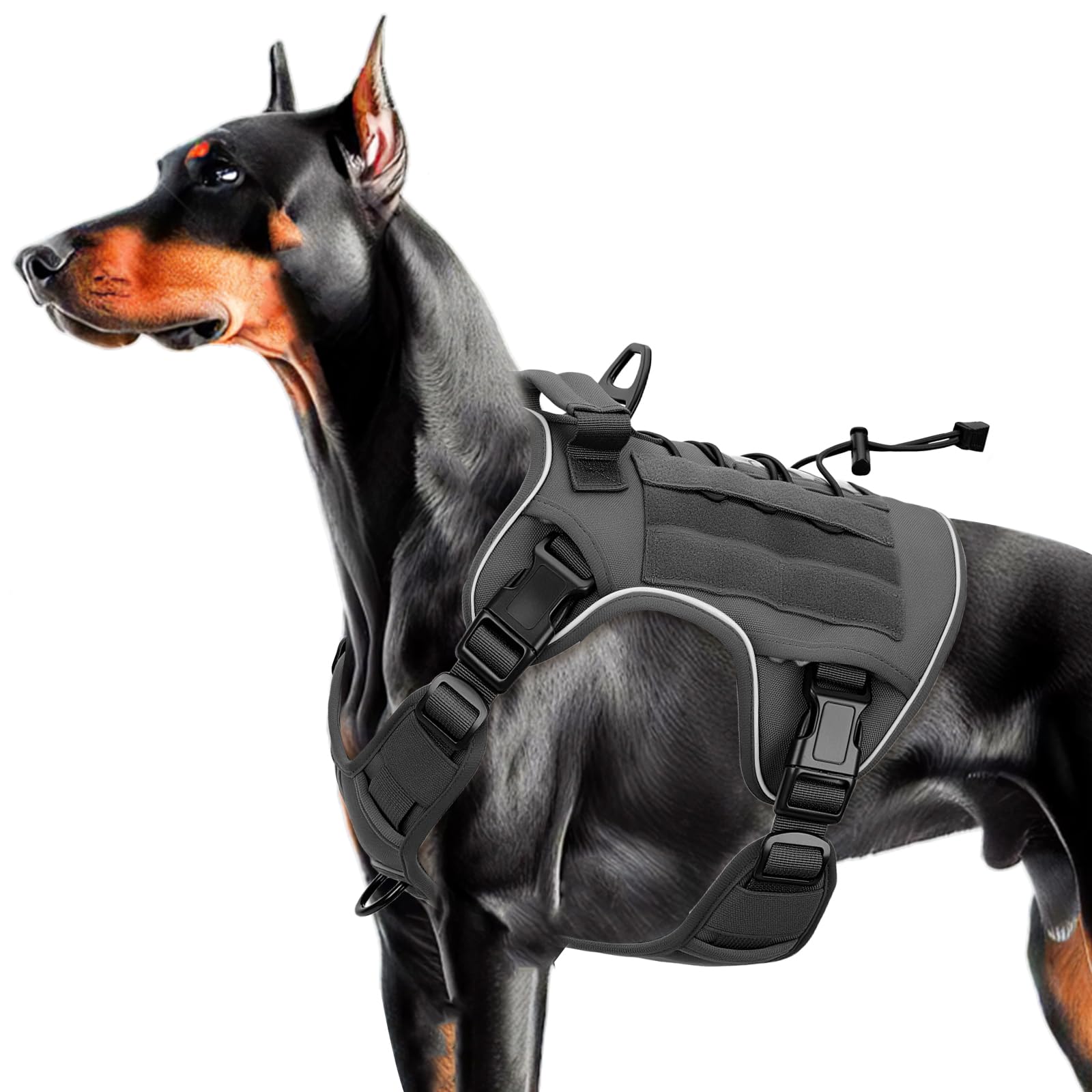 Tactical Dog Harness — Gray