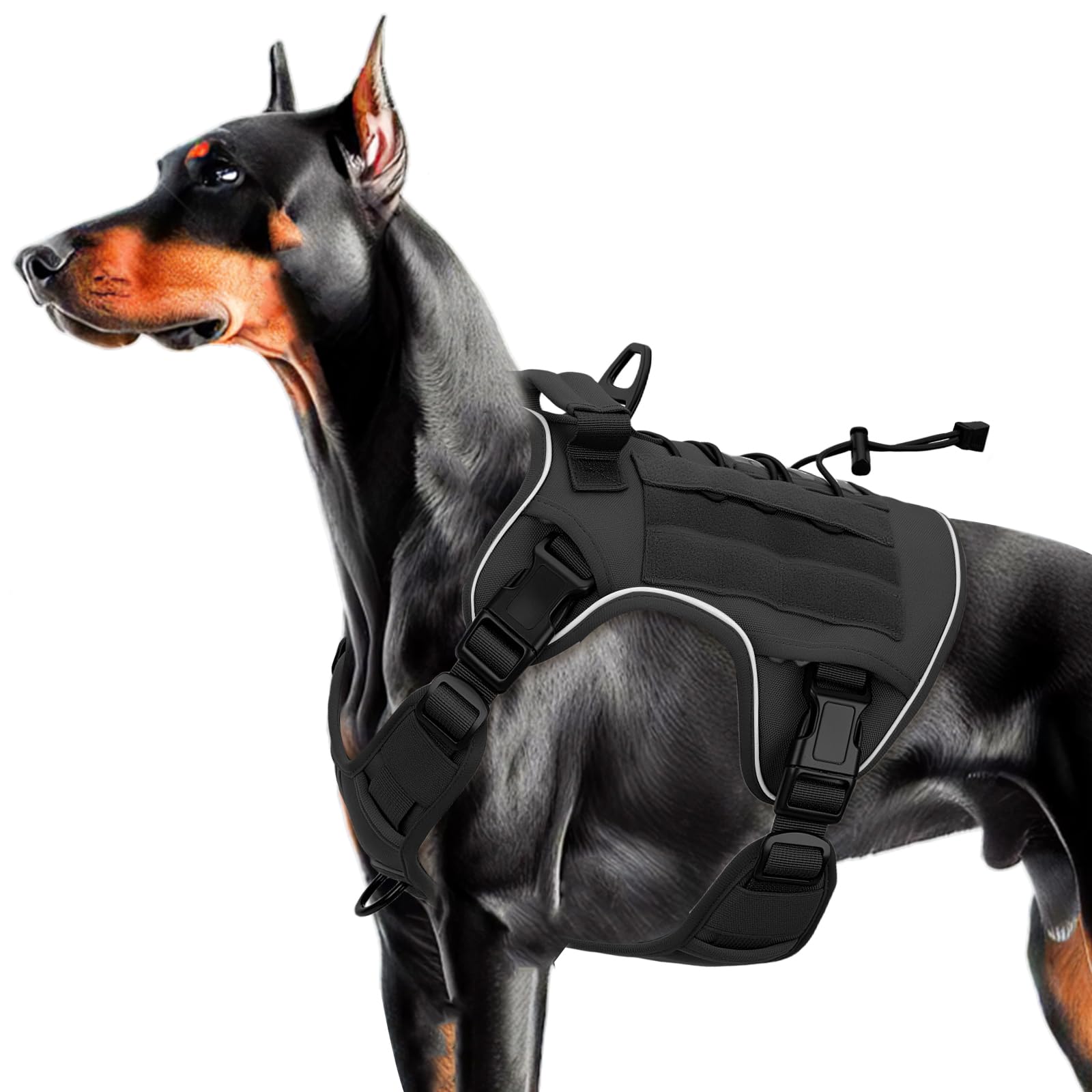 Tactical Dog Harness — Black