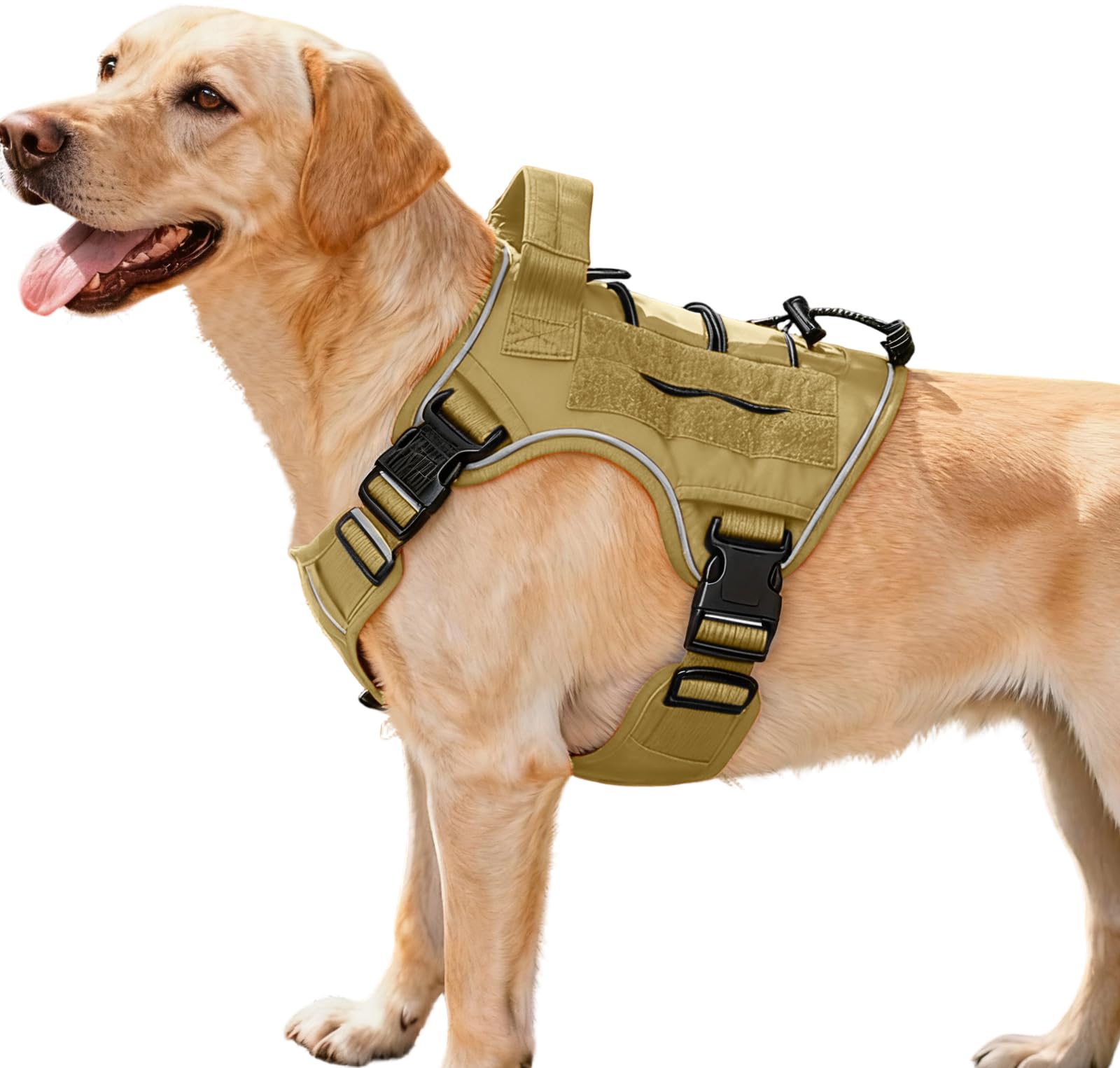 Tactical Dog Harness — Khaki