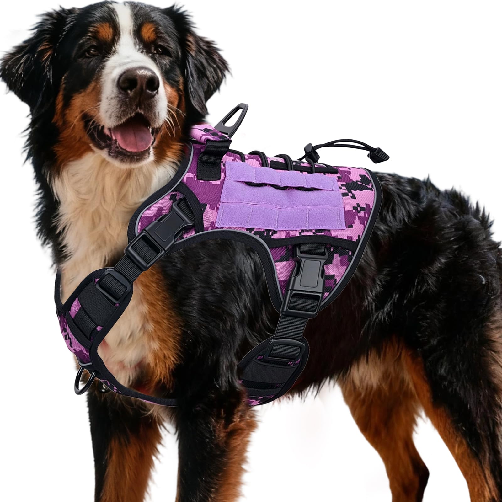 Tactical Dog Harness — Purple Camo