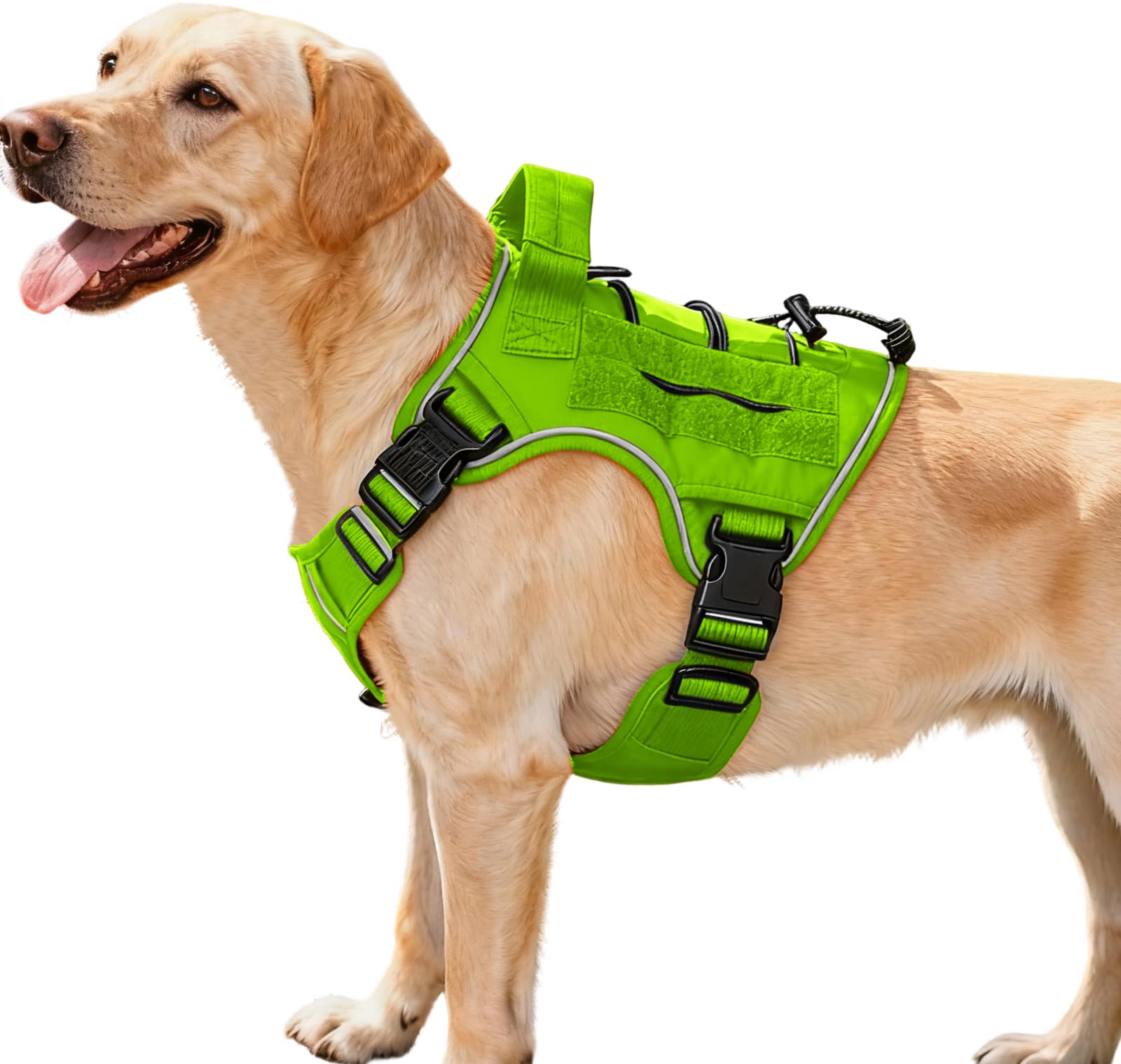 Tactical Dog Harness — Wild Lime