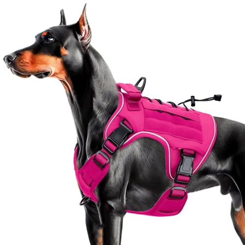 Tactical Dog Harness — Hot Pink