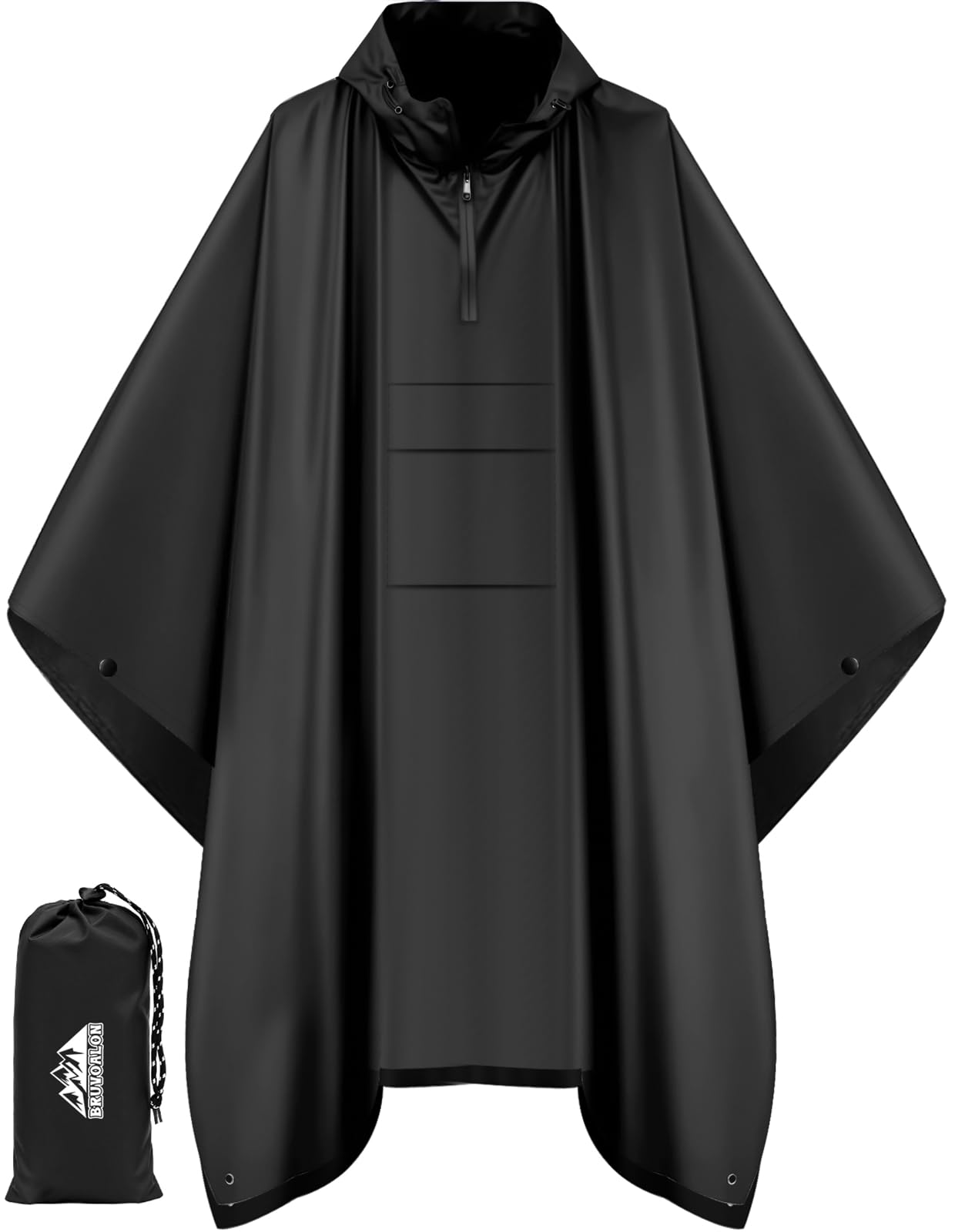 Rain Poncho — Black