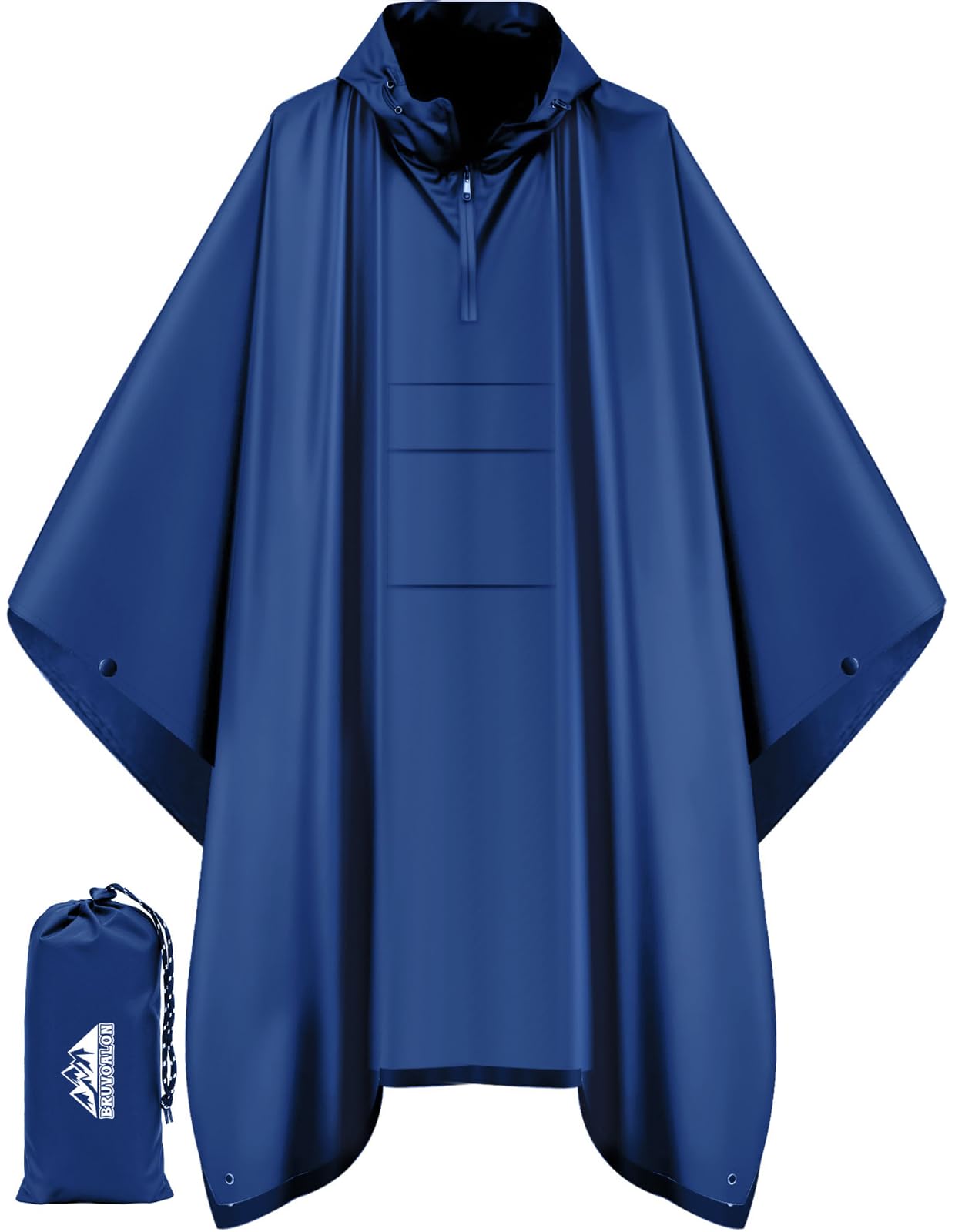 Rain Poncho — Navy Blue