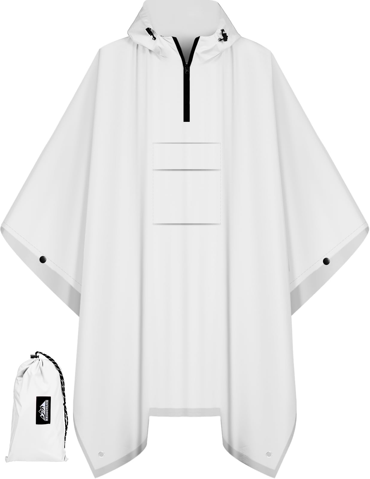 Rain Poncho — White