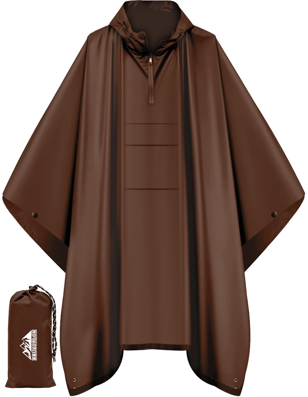 Rain Poncho — Brown