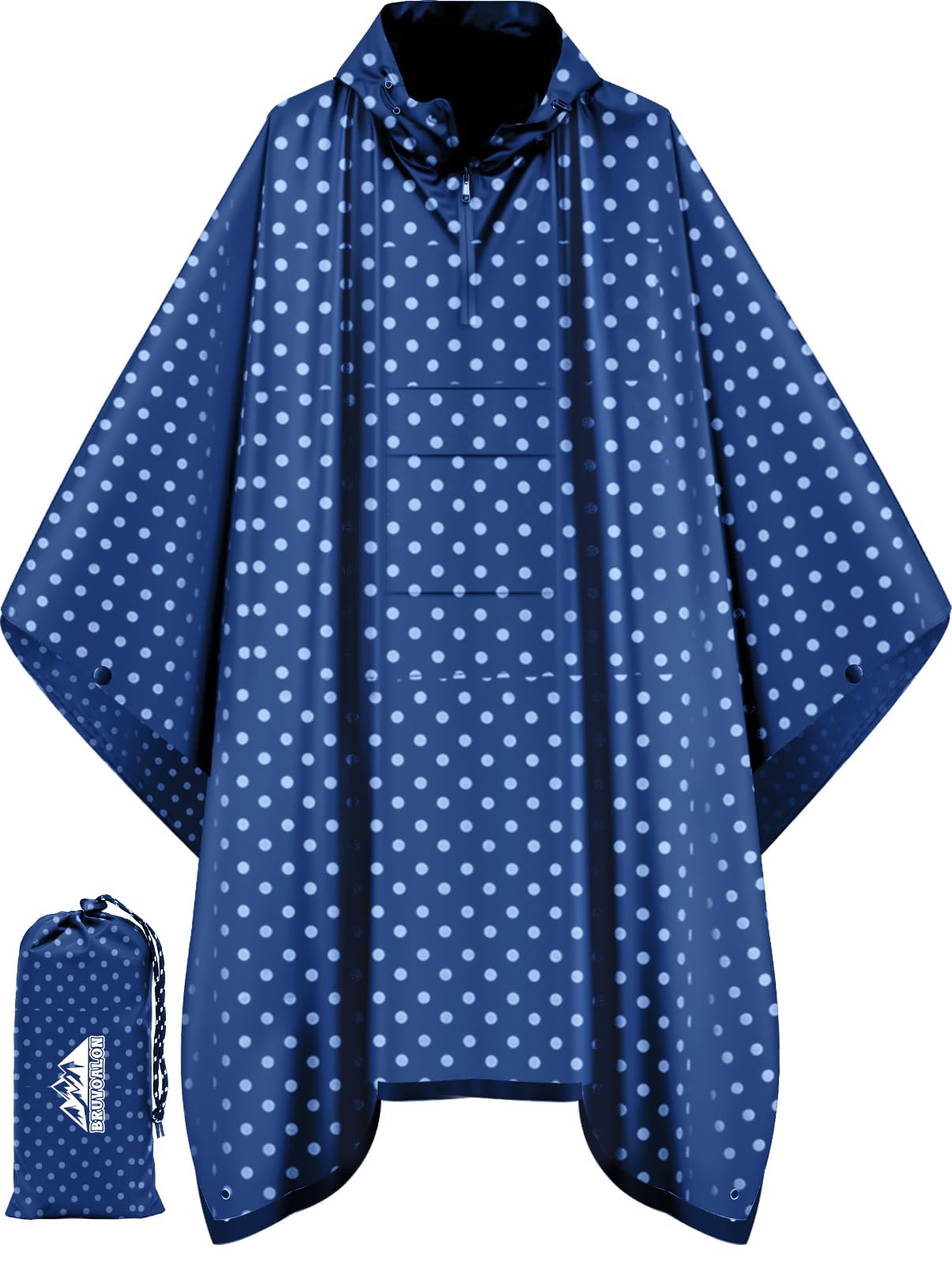 Rain Poncho — Navy Blue Point