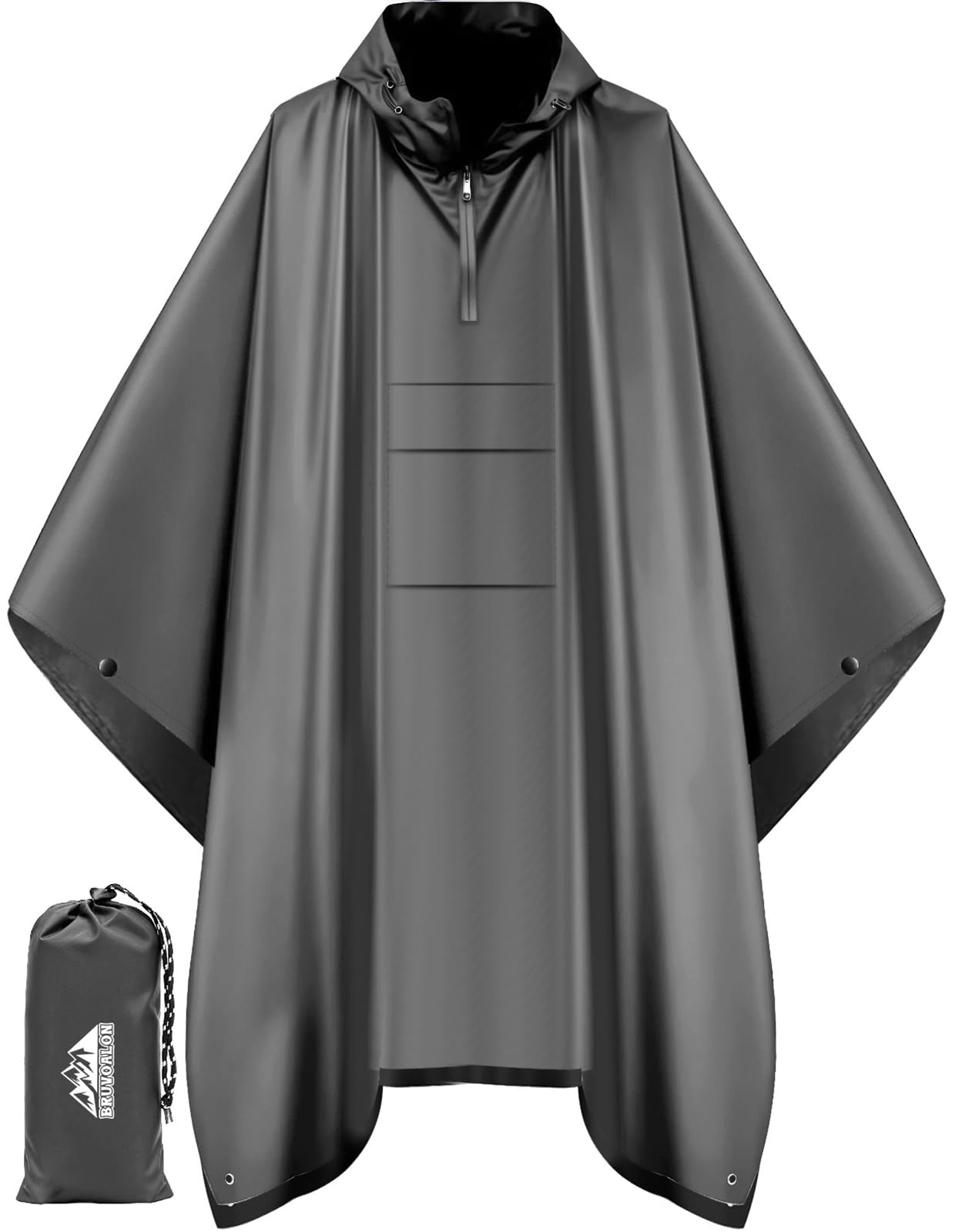 Rain Poncho — Gray