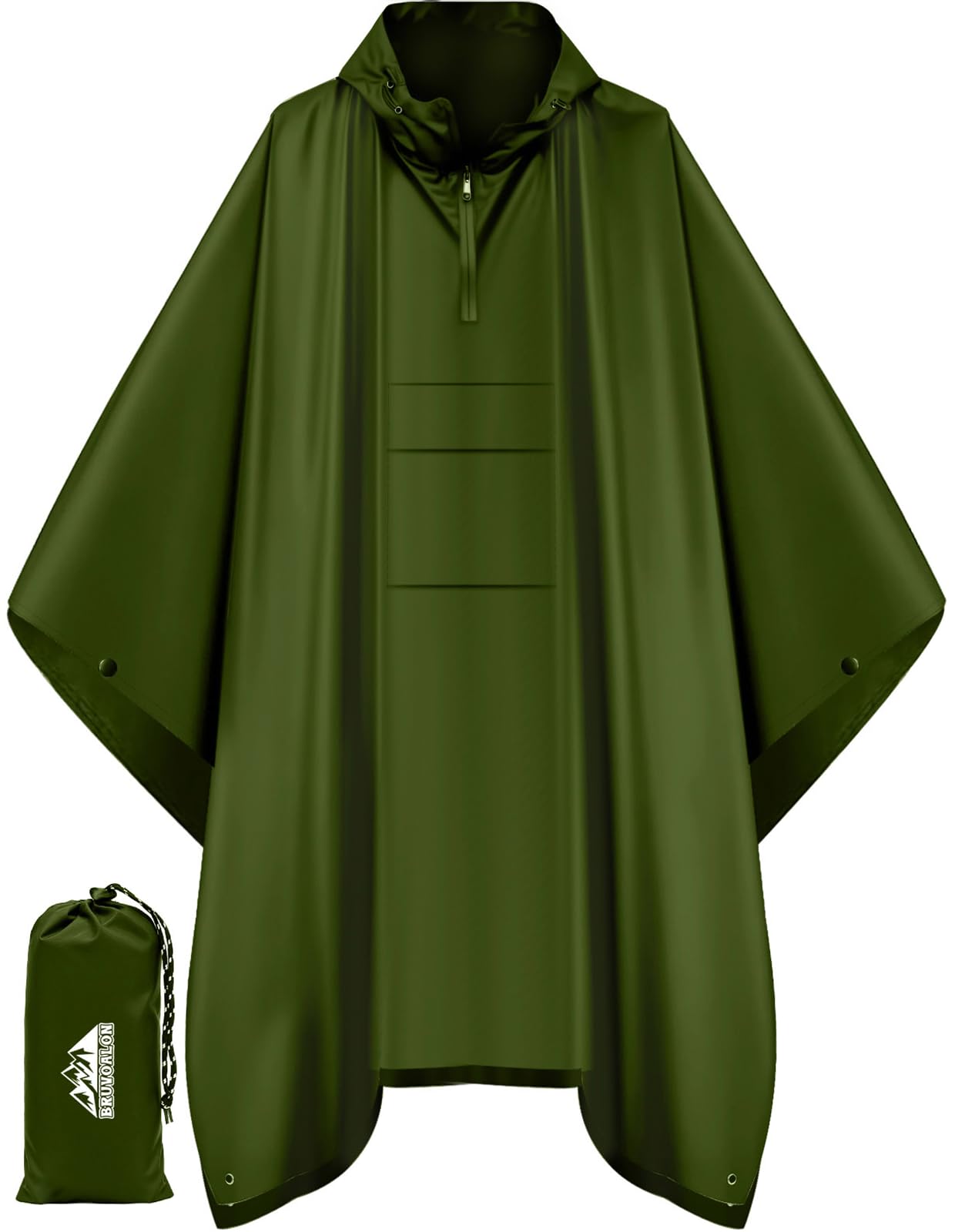 Rain Poncho — Rose Red