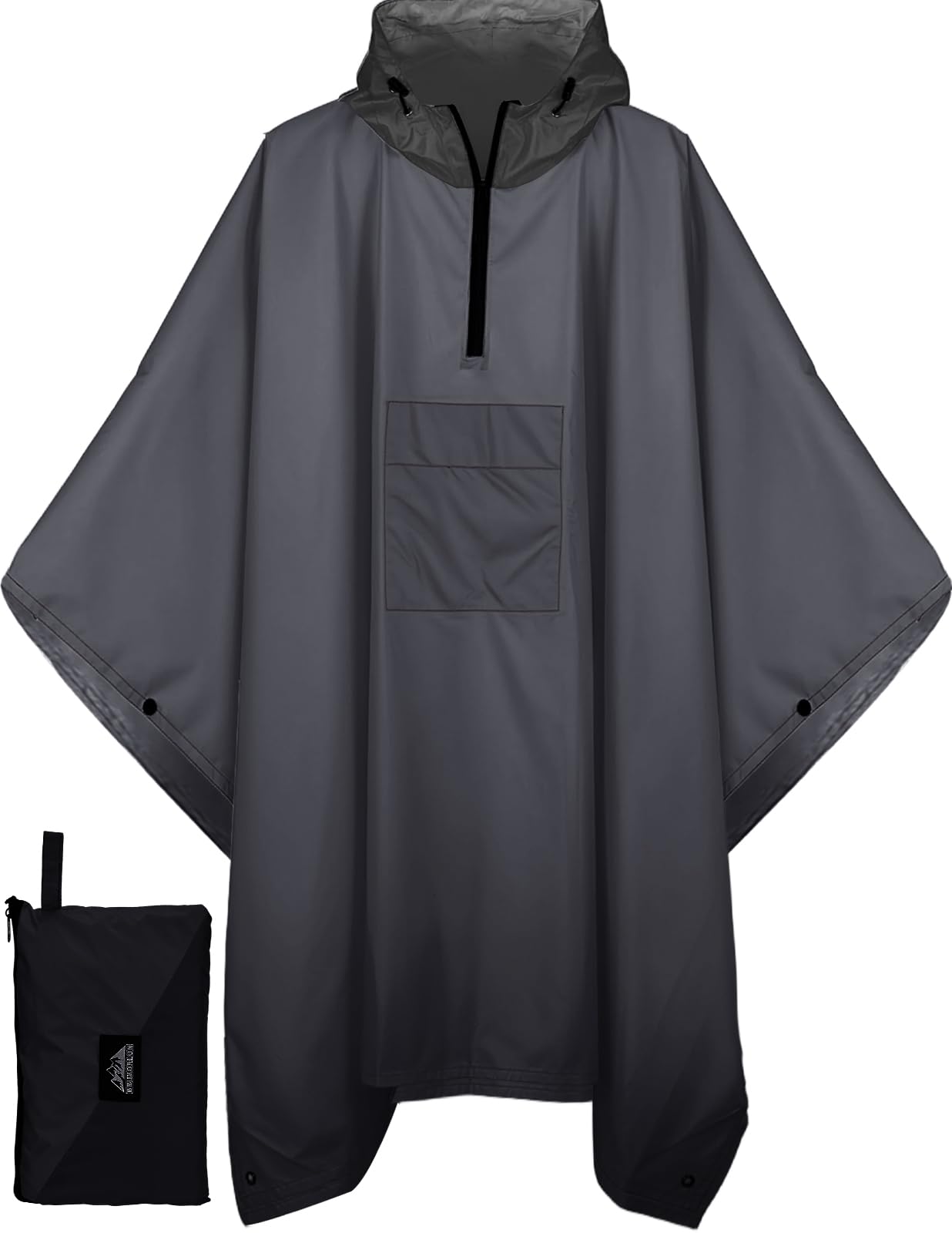Rain Poncho — Gradient Gray