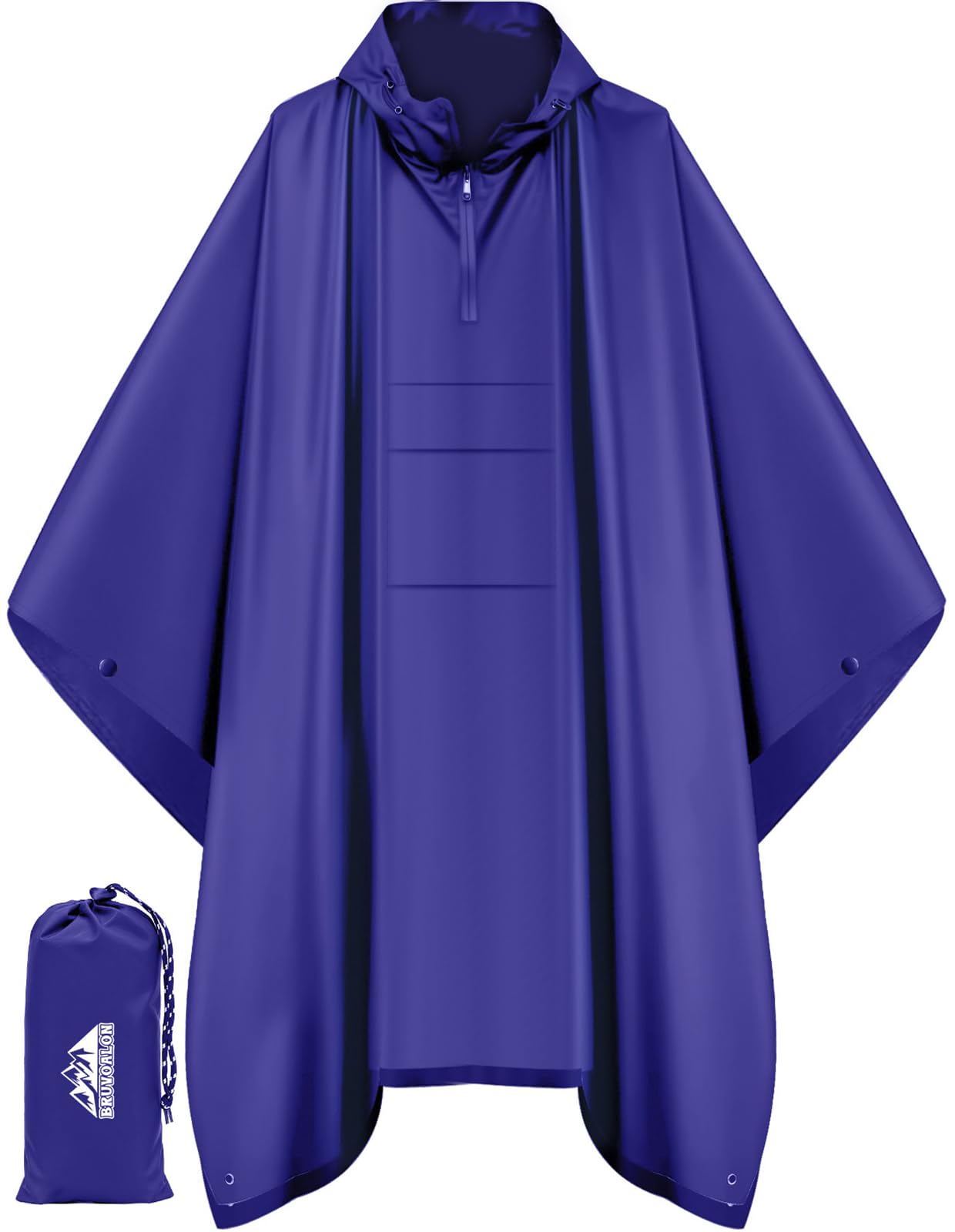 Rain Poncho — Deep Blue